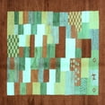 thumbnail image 1 of Ahgly Company Indoor Square Abstract Light Blue Contemporary Area Rugs, 5' Square, 1 of 4