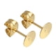 thumbnail image 5 of Pendientes Botón De Oreja De 50 Piezas, Halzgos 3/4/5 Mm Almohadildo Pteado Oro - 钢 色, 5 mm Gloria pendientes en blanco, 5 of 9