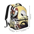 thumbnail image 2 of Goofa The Nightmare Before Christmas Pattern Casual Backpack for School & Travel – Lightweight Ergonomic Backpack with Laptop Compartment, Multiple Pockets-One Size, 2 of 5