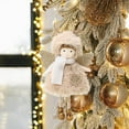 thumbnail image 3 of Harlier Christmas Tree Plush Doll Ornament, 5.9 Inch Christmas Angel Fairy Elk Angel Doll Pendant, Christmas Tree Hanging Decoration Pendant Angel Hanging Pendant Party, 3 of 9