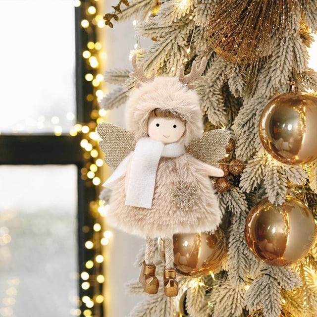 Christmas Dolls Holiday Christmas Ornaments Decorations Soft Christmas Dolls Holiday Dolls 4 Colors