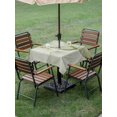 thumbnail image 5 of Outdoor Tablecloth with Umbrella Hole, Marble Sage Green Spillproof Waterproof Outdoor Table Cover, Modern Abstract Ink Painting Luxury Patio Tablecloths for Party/Garden/Picnic, Square 54"x54", 5 of 9