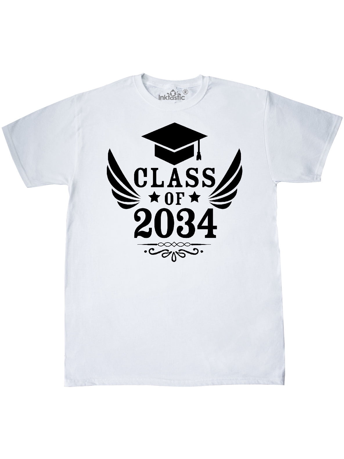 inktastic Class of 2034 with Graduation Cap and Wings Baby T-Shirt