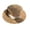 Khaki, variant on Wide Brim Sun Hat For Beach Hat With Flat Top Design Breathable Woven Summer Outdoor Sun Floppy Beach Hat For Travel Figment Hat