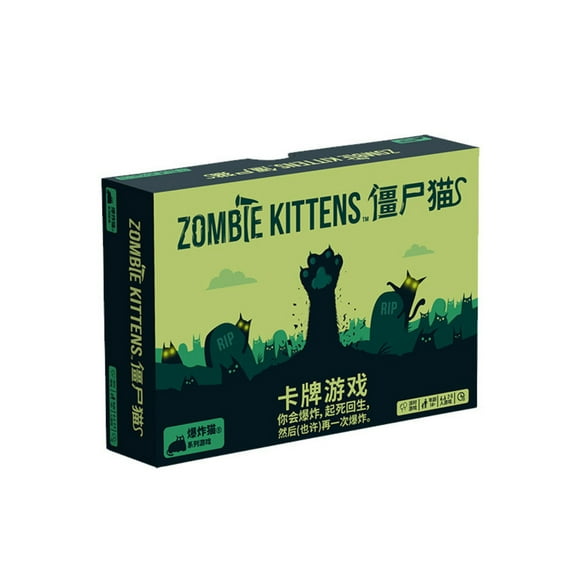 ZOMBIE KITTENS CARD GAME Fun and quirky atmospheric game for ages 7+ - 2 to 5 players multiplayer party game