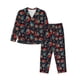 thumbnail image 1 of Balery Paisley1 Conjunto de Pijama con Estampado para Mujer, Conjunto de Dos Piezas con Manga Larga, Ropa de Dormir Suave con Bolsillos, Pijamas Cómodos-Medium, 1 of 7