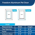 thumbnail image 4 of PetSafe Freedom Aluminum Pet Door Small, 4 of 8