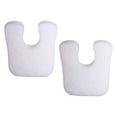 thumbnail image 1 of 2 piezas de almohadillas para en apariencia de U, autoadhesiva para reducir el los pies, absorber el sudor, cojín para , 2 piezas de fieltro en forma de U blanco., 1 of 6