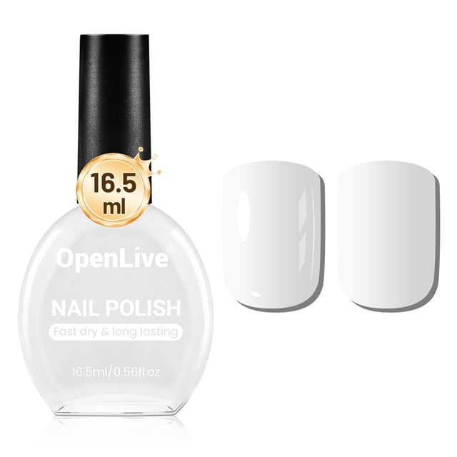Esmalte de uñas OpenLive 16,5 ml blanco de secado rápido