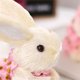 thumbnail image 2 of Figura De Conejo De Pascua Estatuilla de conejo de Pascua, conejo Artificial, estatuilla de Pascua, decoración festiva, Linda, 2 of 7