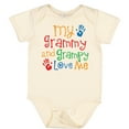 thumbnail image 3 of Inktastic My Grammy and Grampy Love Me Boys or Girls Baby Bodysuit, 3 of 5