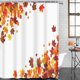 thumbnail image 2 of Juego de baño con hojas de otoño, cortina de ducha y accesorios de alfombras, juego de cortina de ducha de arce volador naranja, cortina de ducha de otoño para baño, decoración de baño de otoño, 4, 2 of 7