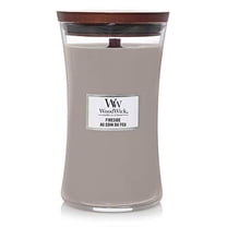Woodwick Large Hourglass Scented Candle | Fireside | with Crackling Wick | Burn Time: Up to 130 Hours, Fireside