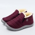 thumbnail image 1 of Botas de invierno para mujer, zapatos de nieve impermeables, botines casuales planos, zapatos de talla grande Wmkox8yii  ghj976, 1 of 8