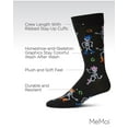 thumbnail image 3 of MeMoi Men's "Howdy Skeletons" Halloween Holiday Novelty Crew Sock - Mens - Male, 10-13, Black, 3 of 7