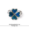 thumbnail image 4 of Anillos de humor que no son fáciles de romper, joyería de temperatura cambiable de moda Retro duradera, diseño único, trébol, flor feliz Ropa, zapatos y accesorios Miscelánea Trébol Flor Feliz Minnieouse AP008771-08, 4 of 6