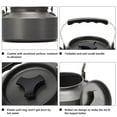 thumbnail image 7 of MIXFEER Outdoor Teapot with Cup Stainless Steel Rustproof -corrosion Tableware Set Kettle Camping Pinic Hiking, 7 of 7
