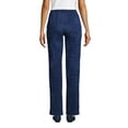 thumbnail image 2 of Lands' End Women's Petite Sport Knit Denim High Rise Elastic Waist Pull On Pants, 2 of 3