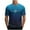 Blue, variant on Njagoc3 Mens Ombre EKG Print Short - Sleeve T - Shirt, Regular Fit, Lightweight Fabric, Summer Casual & Fitness, Trendy Graphic Top