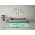 thumbnail image 3 of Ahgly Company Indoor Rectangle Animal Light Blue Traditional Area Rugs, 3' x 5', 3 of 4
