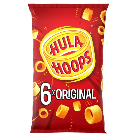 Hula Hoops Original 6 x 24g - British Snack Crisps