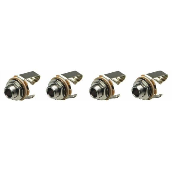 4 Switchcraft L11 Long Bushing 1/4" 6.35 mm Mono TS 2-Conductor Panel Guitar Jack