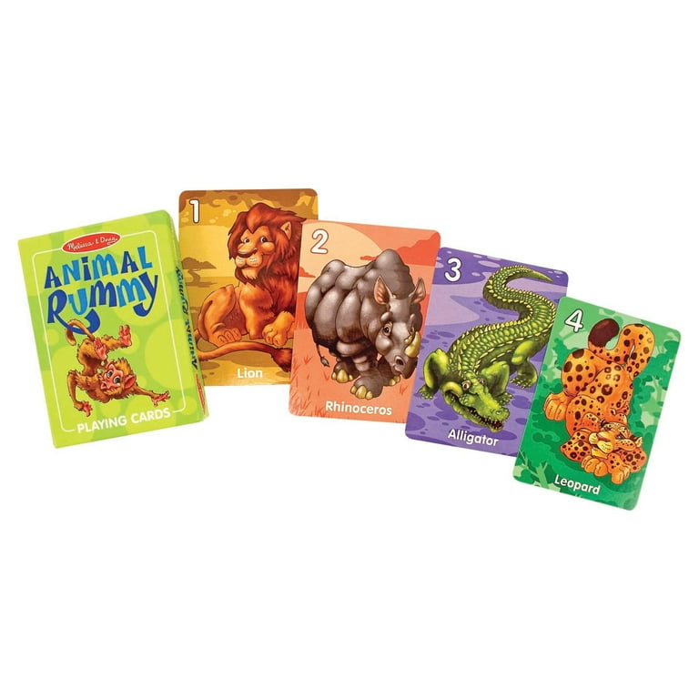 Melissa Doug Classic Card Games Set Old Maid Go Fish Rummy FSC Certified
