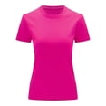 thumbnail image 3 of Playera Slim Fit Unisex Cuello Redondo Manga Corta Strech Color Fucsia Talla Extra Grande Marca Emil SaEs, 3 of 4