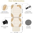 thumbnail image 4 of Siivton Car Seat Protector for Child Car Seat, Car Seat Cushion for Leather and Fabric Seats, 2 Mesh Pockets, Non-Slip Bottom, Waterproof Protectors for Vehicles Baby Pets (2 Pack), 4 of 8