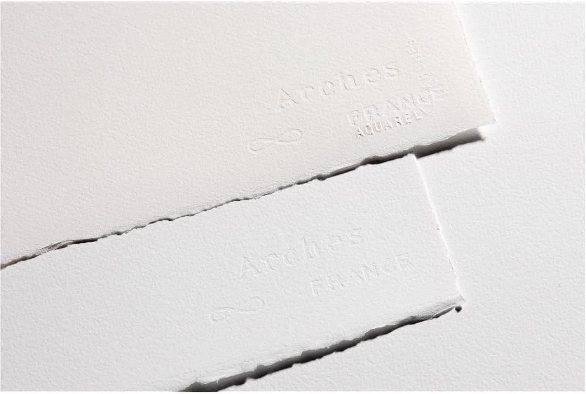 ARCHES® Aquarelle Watercolor Paper Block, Heavyweight, Cold Press, Natural White, 300 lb (640 gsm), 10 Sheet, 9x12 in, 1 Count