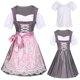 thumbnail image 3 of Vestido a cuadros Dirndl para mujer, disfraz de mucama, cervecera bávara alemana, para Cosplay, Halloween y Carnaval, 3 of 5