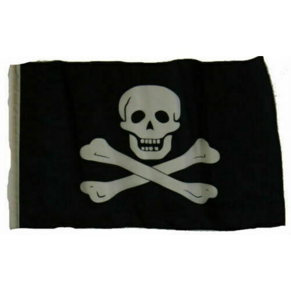 12x18 12"x18" Jolly Roger Pirate No Patch Sleeve Flag Garden