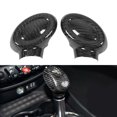 thumbnail image 1 of Gear  Knob Cover Trim, 2pcs Shifter Lever Knob Cover Clear Texture  For Car, 1 of 8