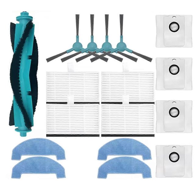 Main Side Brush HEPA Filter Mops Dust Bag for 2499 Ultra Home Advanced / Atvel R80 Vacuum Cleaner