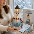 thumbnail image 6 of Beginner-Friendly DIY Lighted Christmas Character Sea Glass Style Lighthouse Kit Collection | Complete Kit with Sea Glass-Style Pieces, LED Lights & Step-by-Step Guide Included, 6 of 9