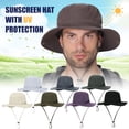 thumbnail image 3 of Chapeau de Soleil Protection UV Casquette d'Été Large Bord pour Camping Pêche Randonnée Alpinisme, 3 of 9