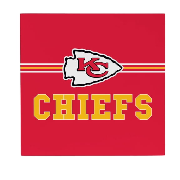 Kansas City Chiefs 12" x 12" Wood Wall Sign