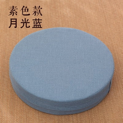 Mictong circular floor cushion, size 15.75 * 15.75 * 2.37 inches, soft solid color floor cushion, meditation cushion for sitting on the floor, suitable for home use, 1 piece, blue