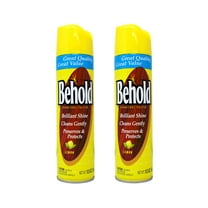 Behold Furniture Polish Aerosol Spray, Lemon 12.5 Oz - 2 Pack