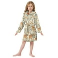 thumbnail image 6 of FORMRS Niños Bathrobe Unisex Hooded Robe Soft Plush Pajamas Sleepwear, Size 4-6T, Deer Pattern, 6 of 7