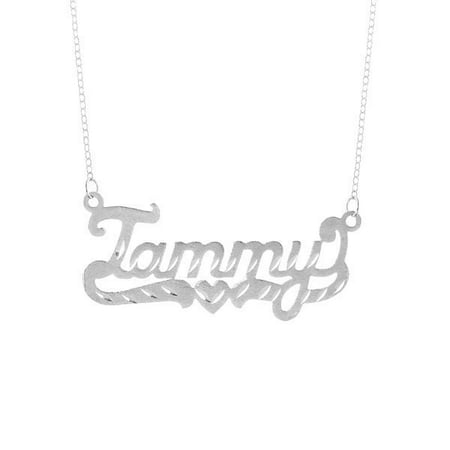 14k Yellow Gold Nameplate Personalized Sterling Silver or Gold Plated or 14k