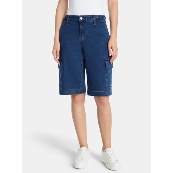 Madden NYC Women’s Side Tab Jorts, Sizes 00-18