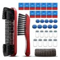 thumbnail image 1 of Billiards Cleaning Pool Table Cleaner Felt Brush Kit Include Rail Brush 12 Pool Cue Chalk Square 20, 1 of 4