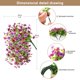 thumbnail image 2 of Flores colgantes artificiales ZFProcess Daisy, 2 unidades, para exteriores, 2 of 7