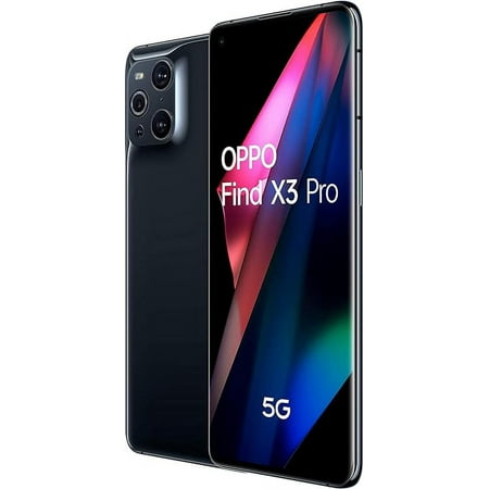 OPPO Find X3 Pro DUAL SIM 256GB ROM + 12GB RAM (GSM | CDMA) Factory Unlocked 5G Smartphone (Gloss Black) - International Version