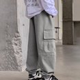 thumbnail image 4 of Gyexs Boys Cargo Jogger Pants Baggy Elastic Waist Pants with Pockets Casual Comfortable Streetwear, 4 of 4