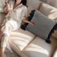thumbnail image 5 of Qhnvtd Scandinavian Style Knitted Pillow, Tassel Sofa Cushion, Soft Comfortable Throw Pillow, Durable Double-Sided Stitching, Fashionable Home Decor Cushion, Living Room and Office Use, 5 of 6