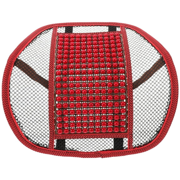 IFANLANDOR Lumbar Support Pad Multi Environmental Friendly Wood Beads 1Pcs 16.9X16.1X0.4In
