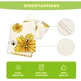 thumbnail image 5 of Beige Bee Sunflower Summer Table Runner, Seasonal Spring Flowers Kitchen Dining Table Decoration for Home Party Decor 13 x 60 Inch, 5 of 6