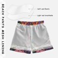 thumbnail image 3 of FORMRS Boys Swim Trunks Quick Dry Mesh Liner Boardshorts Sizes XS-XL, Vibrant Blooming Flowers, 3 of 7
